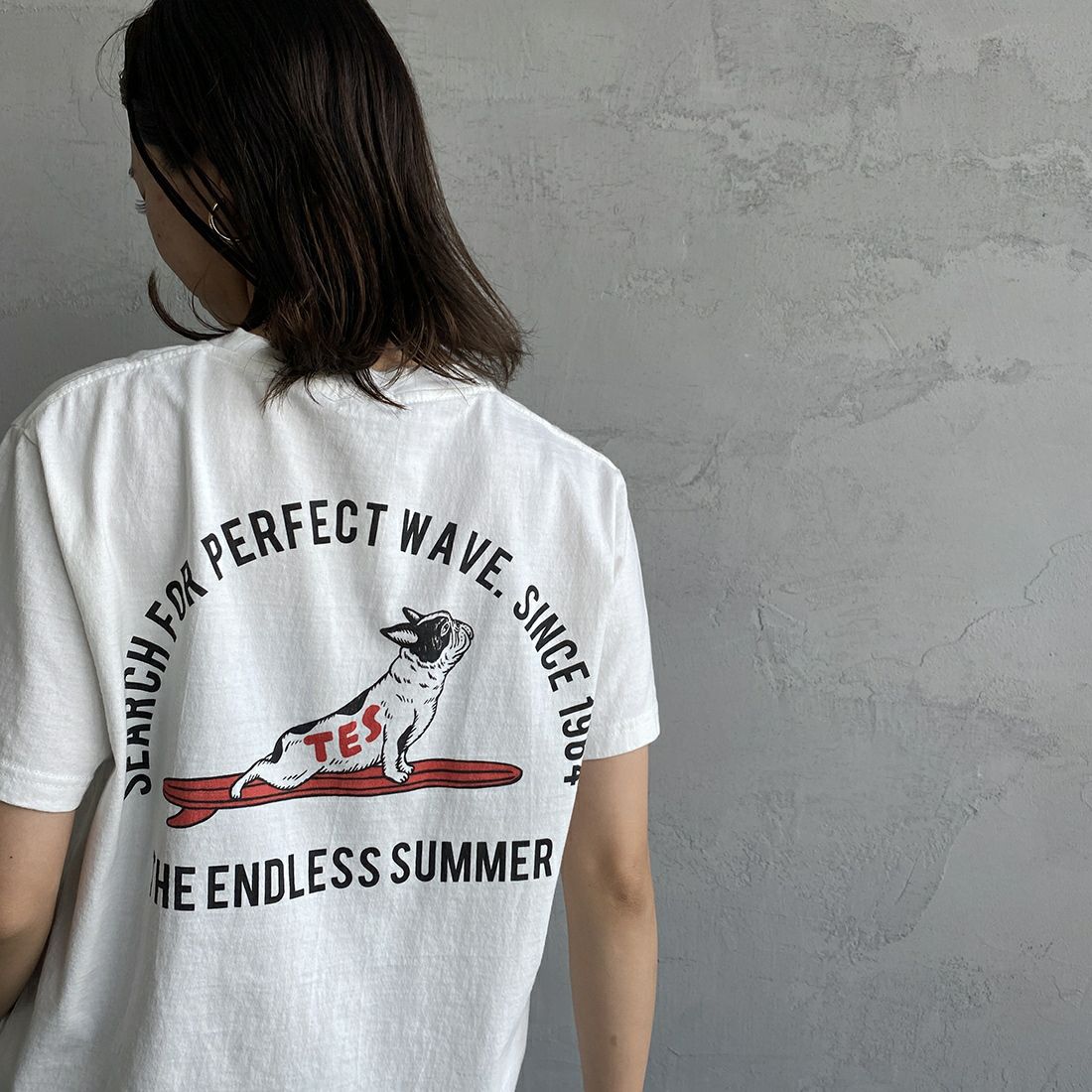 The Endless Summer [エンドレスサマー] 別注 YOGA BUHI バックプリントTシャツ [FH-23574518-JF] 07 WHITE