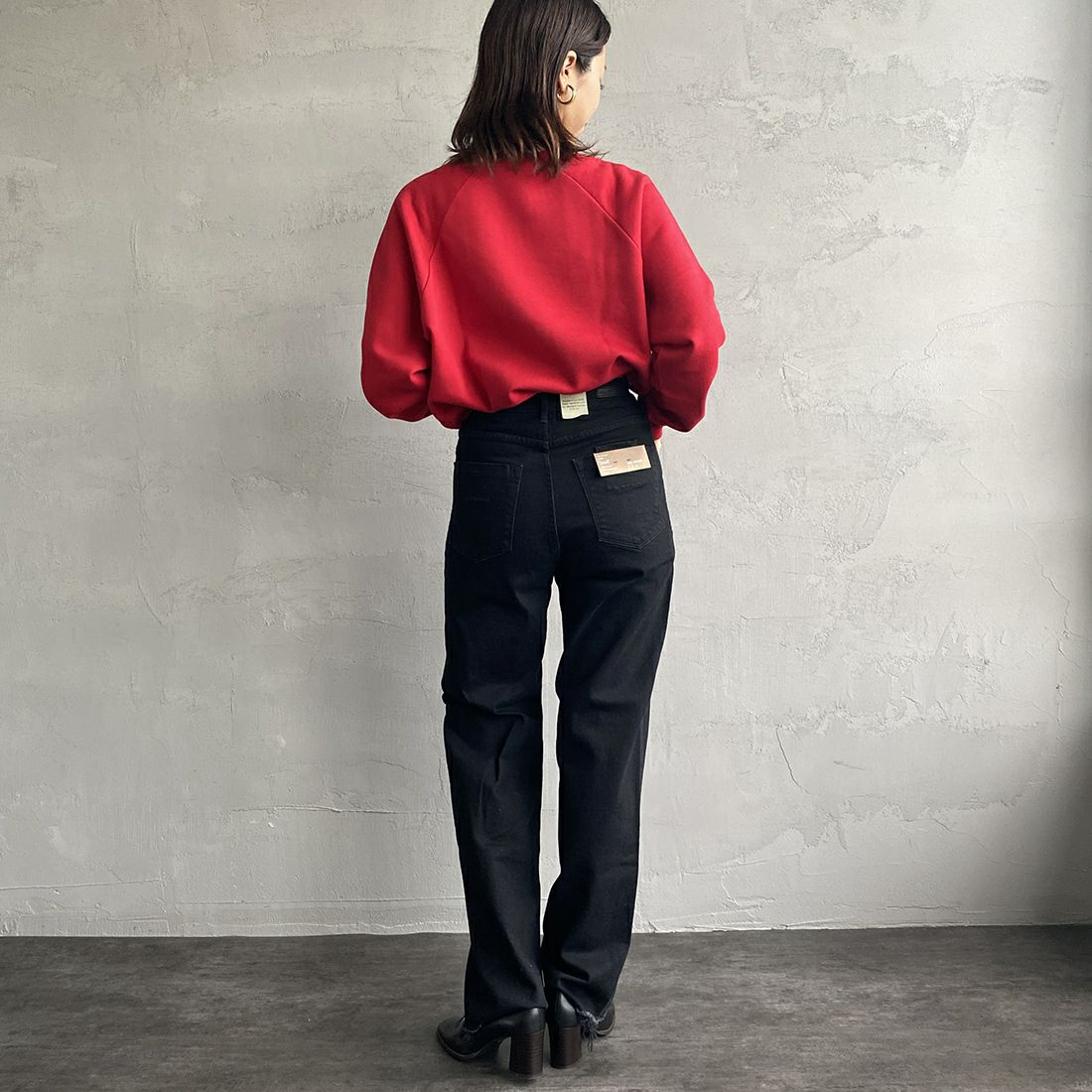 YANUK [ヤヌーク] LEA ストレートデニム [57132239] CBK&&モデル身長：163cm　着用サイズ：24&&