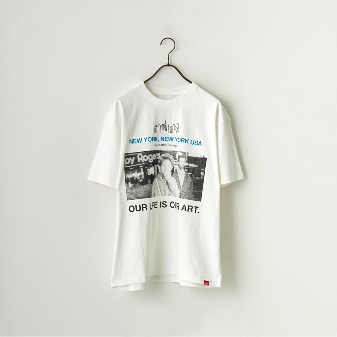 MANHATTAN PORTAGE [マンハッタンポーテージ] ショートスリーブプリントTシャツ [23FW-MP-M550] 01 WHITE