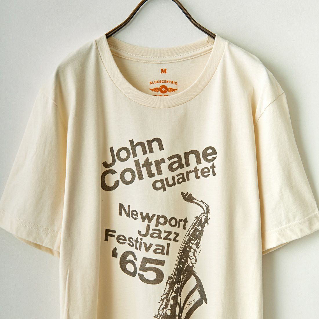 BLUESCENTRIC [ブルースセントリック] ジョン コルトレーン グラフィックTシャツ [BC120015000] NATURAL