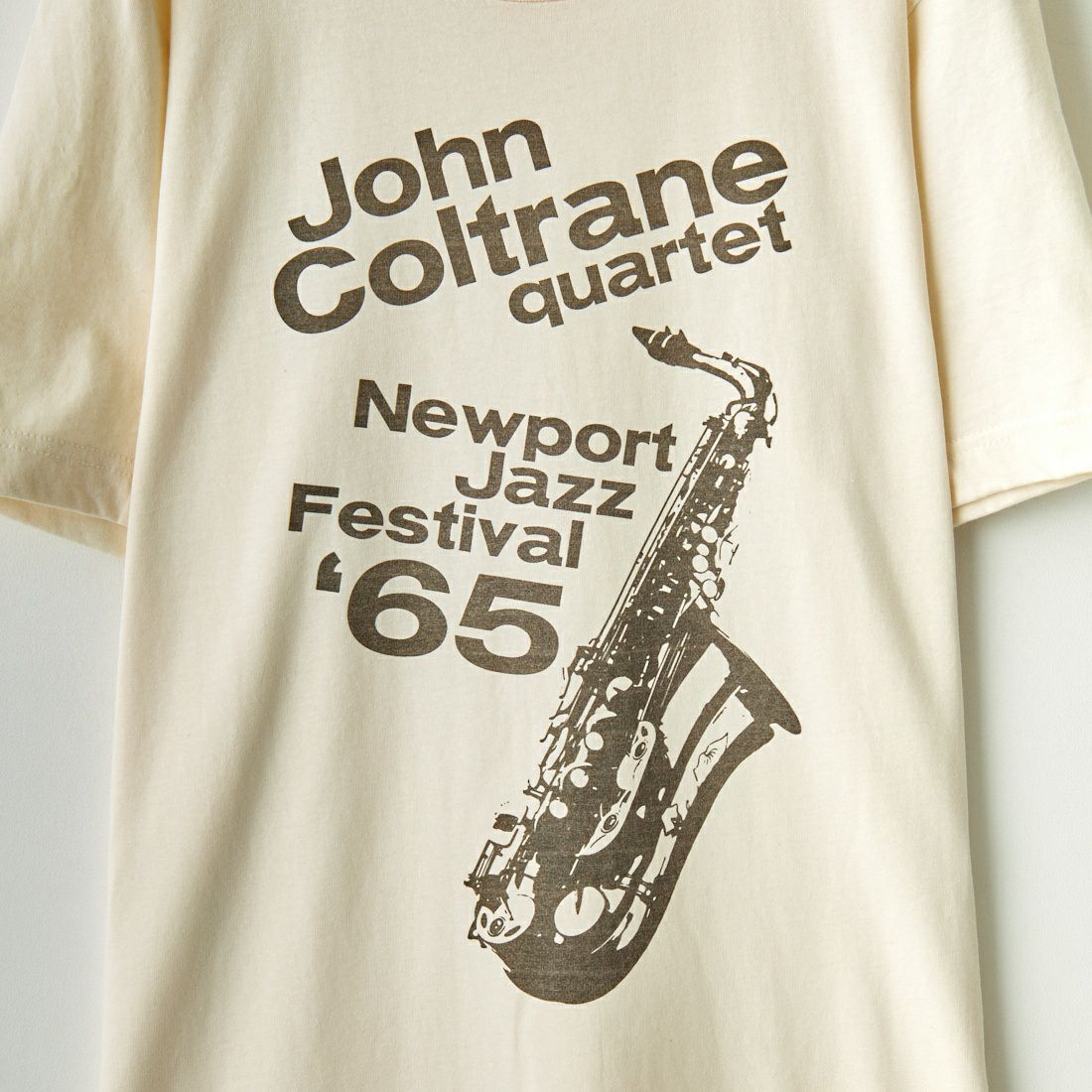 BLUESCENTRIC [ブルースセントリック] ジョン コルトレーン グラフィックTシャツ [BC120015000] NATURAL