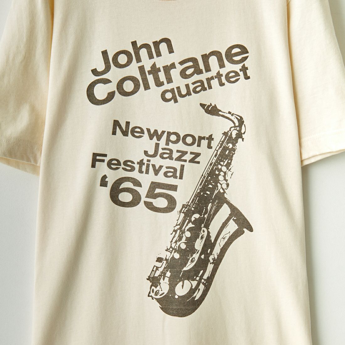 BLUESCENTRIC [ブルースセントリック] ジョン コルトレーン グラフィックTシャツ [BC120015000] NATURAL