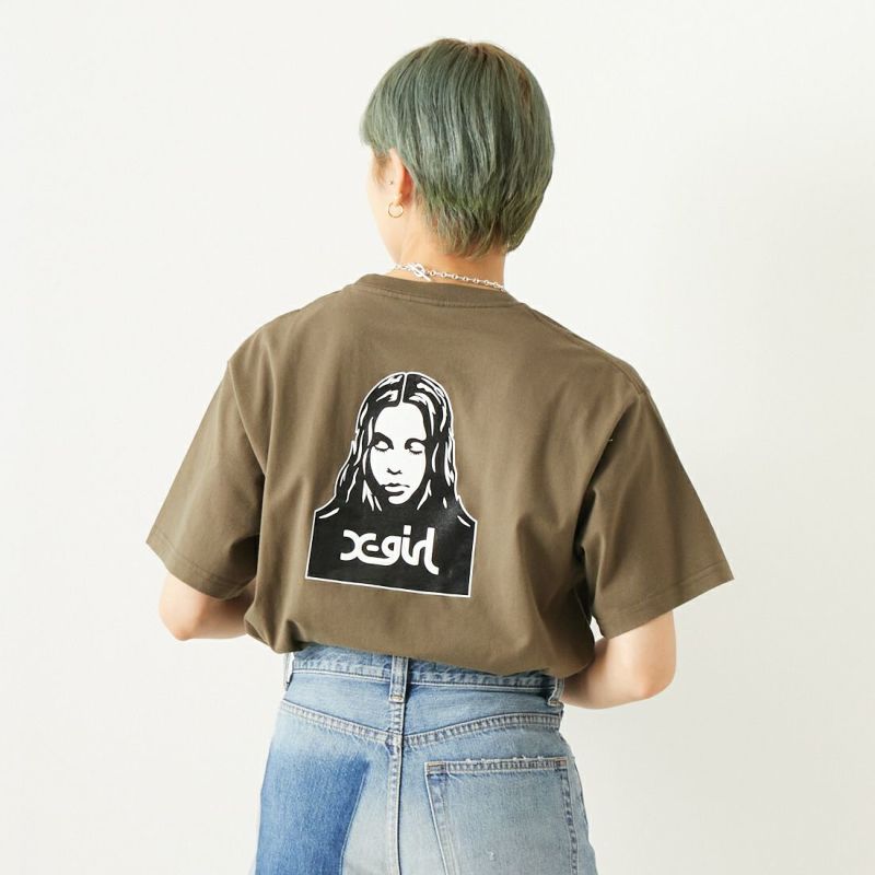 X-girl [エックスガール] フェイスショートスリーブTシャツ [105233011020]｜ジーンズファクトリー公式通販サイト - JEANS  FACTORY Online Shop