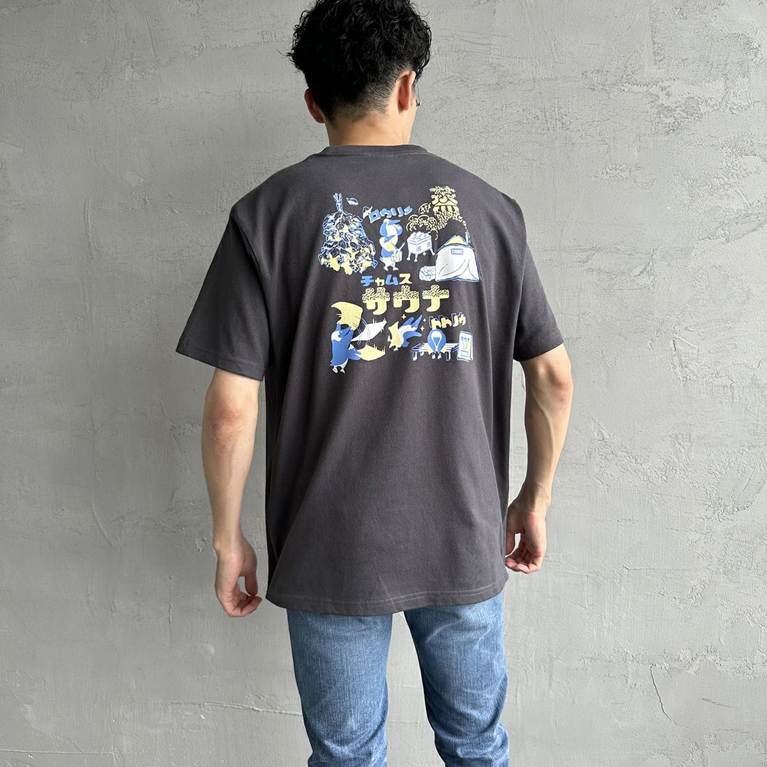 REMI RELIEF [レミレリーフ] 別注 20天竺プリントTシャツ GIANT 