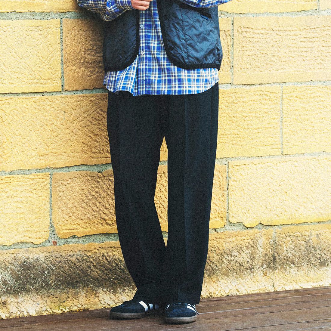 BLACK&&モデル身長：180cm 着用サイズ：48&&