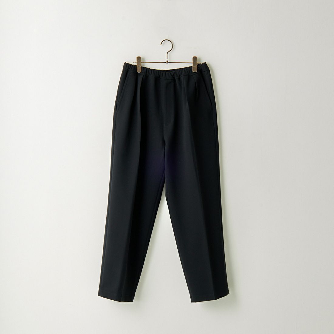 Noir Fabrik [ヌワールファブリック] ダブルクロスワイドテーパードパンツ [BAGGYEASY-M-232-02IN] BLACK