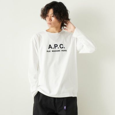 A.P.C. [アー・ペー・セー] ロゴプリント ロングスリーブTシャツ [RUE 