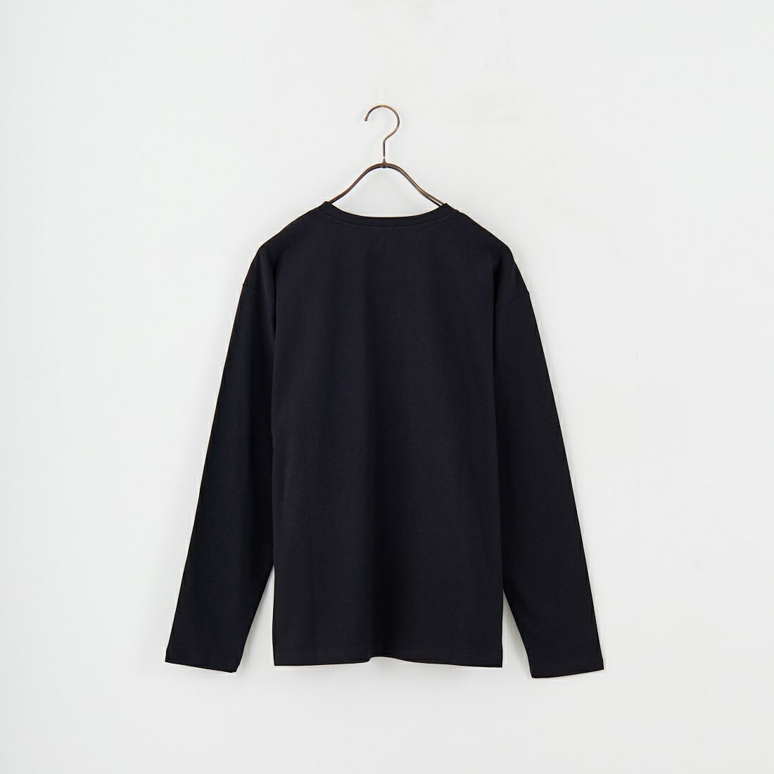 A.P.C. [アー・ペー・セー] ロゴ刺繍 ロングスリーブTシャツ [RUE-MADAME-H-MANCHES] 99 NOIR