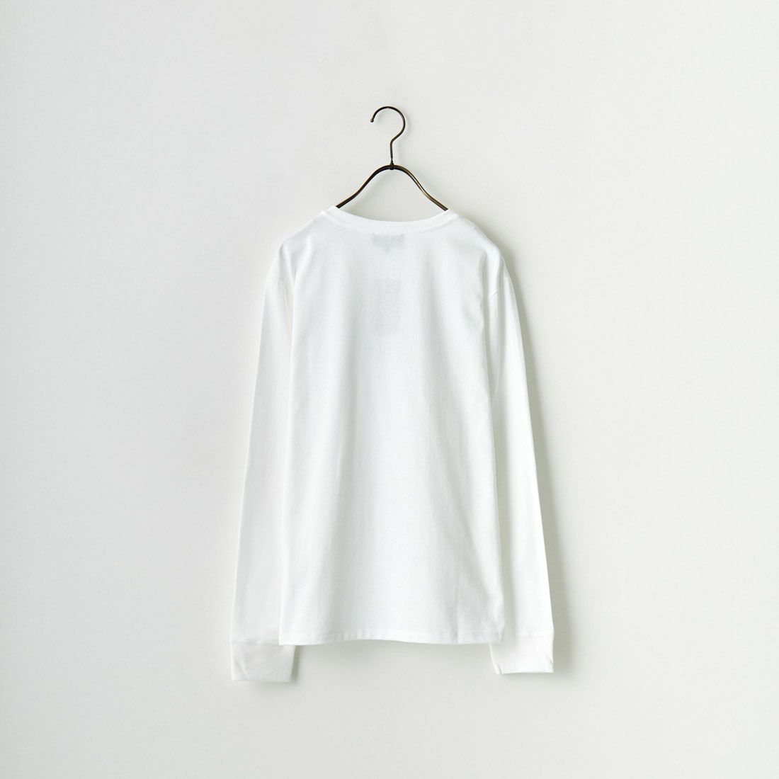 A.P.C. [アー・ペー・セー] ロゴ刺繍 ロングスリーブTシャツ [PETITE-RUE-MADAME-H] 90 BLANC