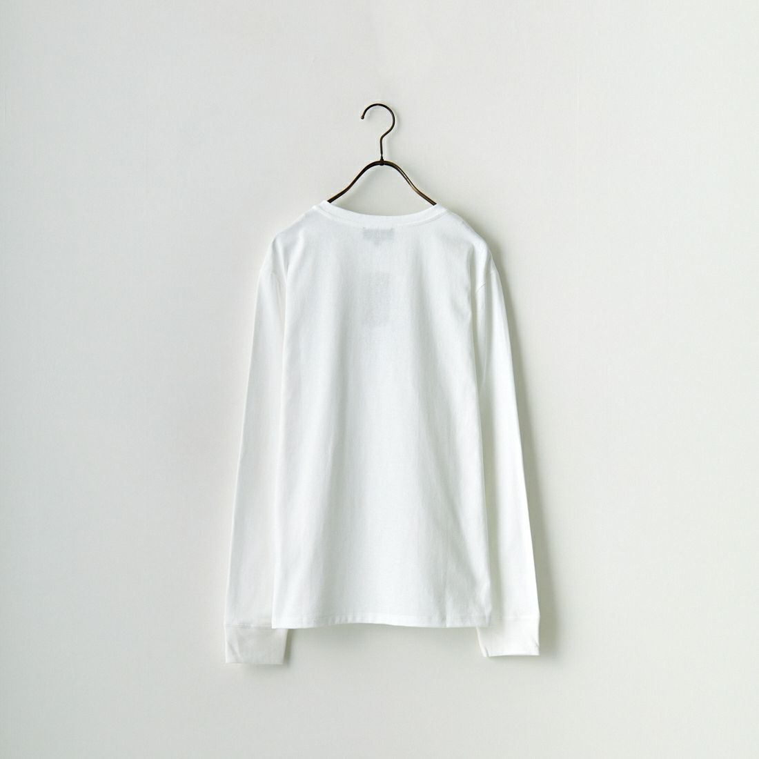 A.P.C. [アー・ペー・セー] ロゴ刺繍 ロングスリーブTシャツ [PETITE-RUE-MADAME-H] 90 BLANC