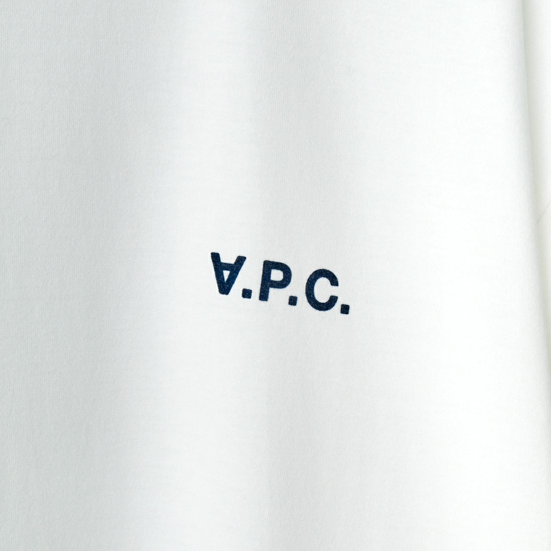A.P.C. [アー・ペー・セー] VPCロゴ ロングスリーブTシャツ [T-SHIRT-FRANKIE] 90 BLANC