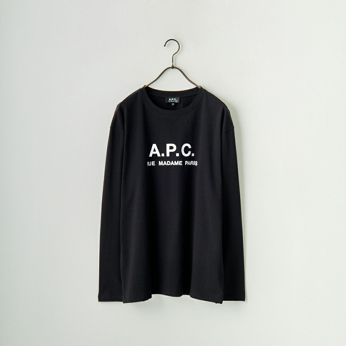 A.P.C. [アー・ペー・セー] ロゴ刺繍 ロングスリーブTシャツ [RUE-MADAME-H-MANCHES]