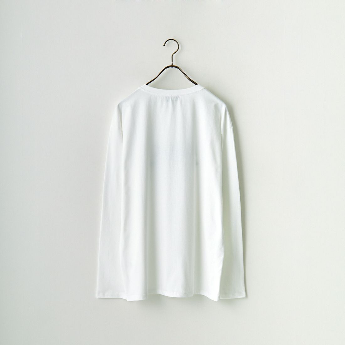 A.P.C. [アー・ペー・セー] ロゴ刺繍 ロングスリーブTシャツ [RUE-MADAME-H-MANCHES] 90 BLANC