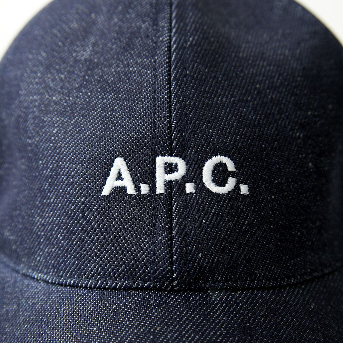 A.P.C. [アー・ペー・セー] ロゴ刺繍 デニムキャップ [CASQUETTE