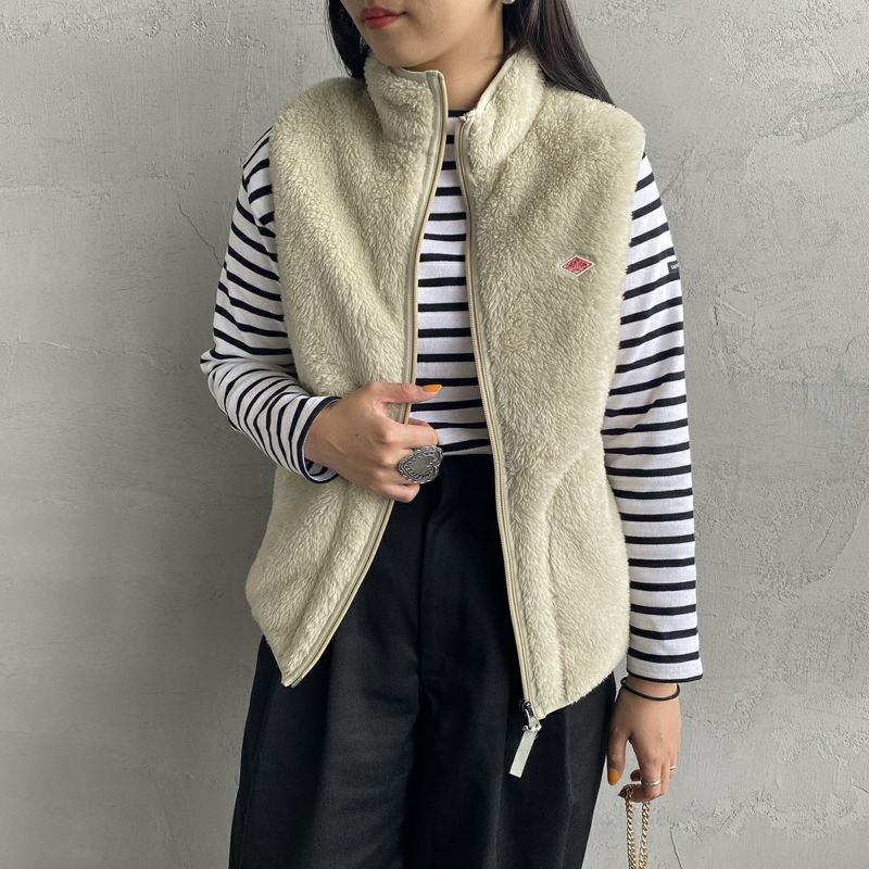 【予約商品】DANTON [ダントン] ハイパイル ジップ スタンドカラーベスト [DT-A0176HPF]