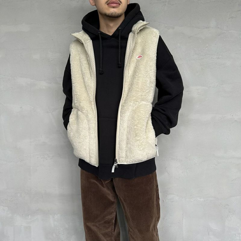 【予約商品】DANTON [ダントン] ハイパイルボアフリース スタンドカラーベスト [DT-A0177HPF]