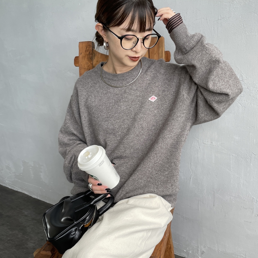 TAUPE&&モデル身長：150cm 着用サイズ：38&&