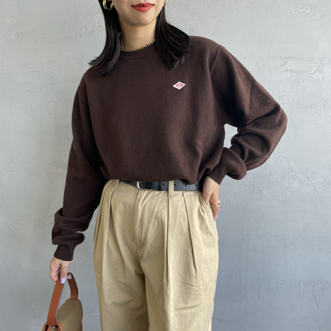 BROWN&&モデル身長：163cm 着用サイズ：36&&