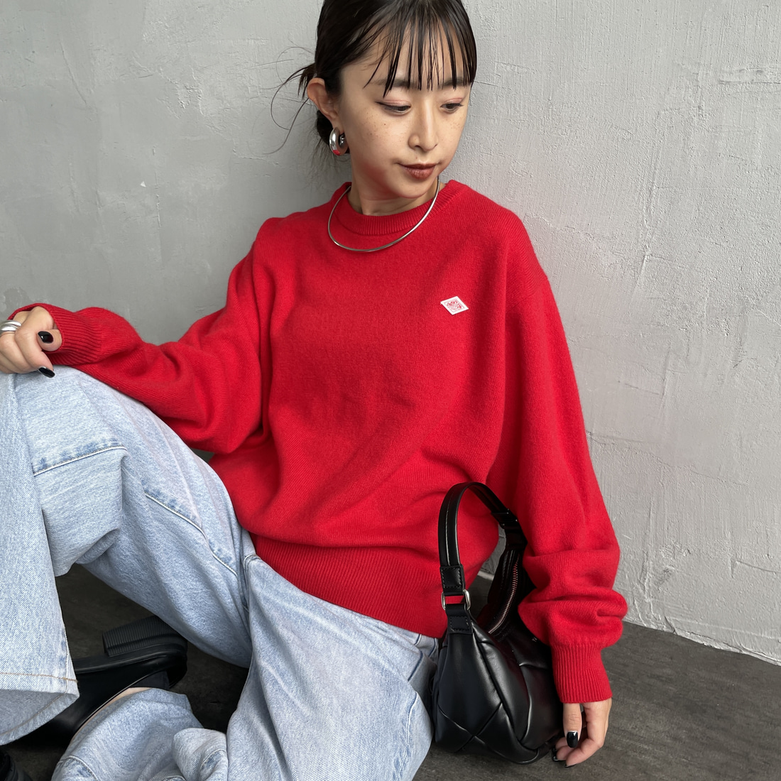 RED&&モデル身長：150cm 着用サイズ：36&&