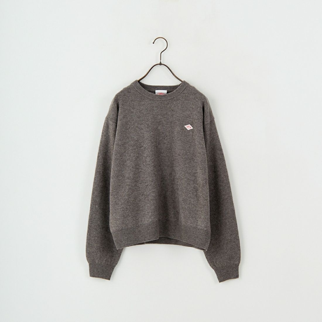 DANTON [ダントン] クルーネックプルオーバーニット [DT-D0027LMW] TAUPE