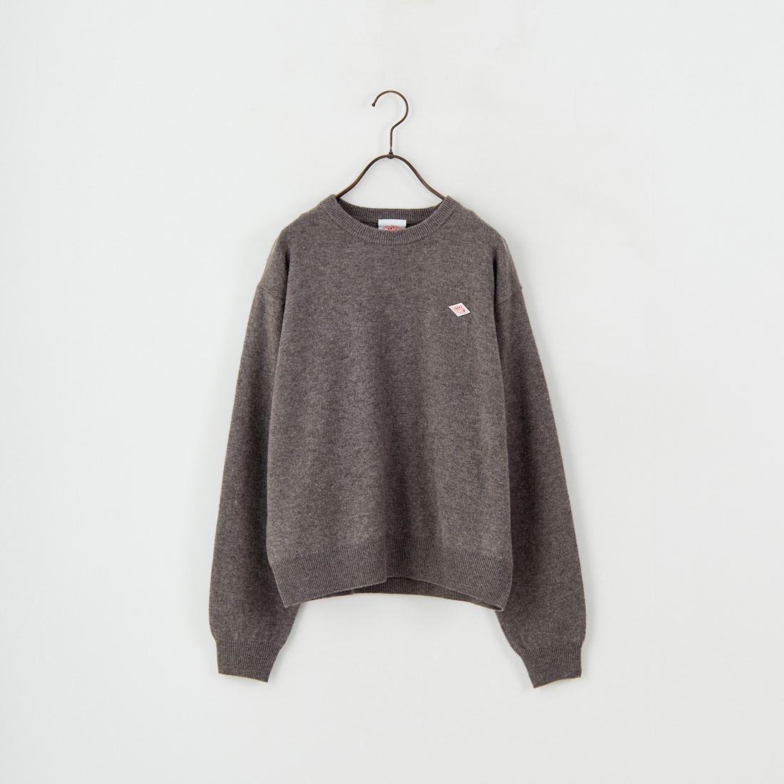 DANTON [ダントン] クルーネックプルオーバーニット [DT-D0027LMW] TAUPE