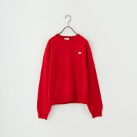 DANTON [ダントン] クルーネックプルオーバーニット [DT-D0027LMW] RED