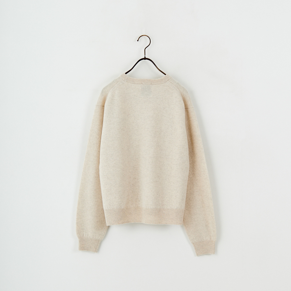 DANTON [ダントン] クルーネックプルオーバーニット [DT-D0027LMW] OATMEAL