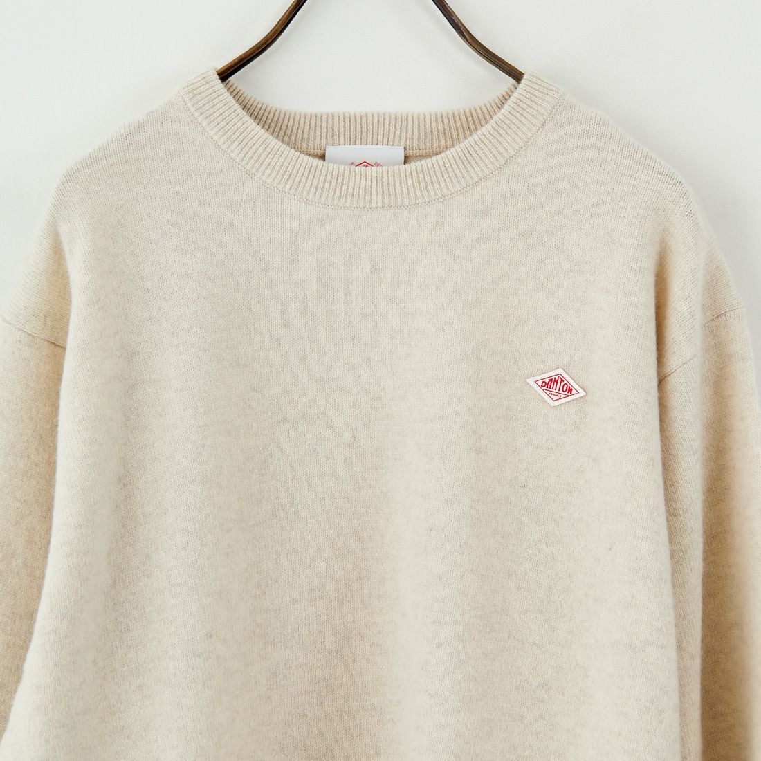DANTON [ダントン] クルーネックプルオーバーニット [DT-D0027LMW] OATMEAL