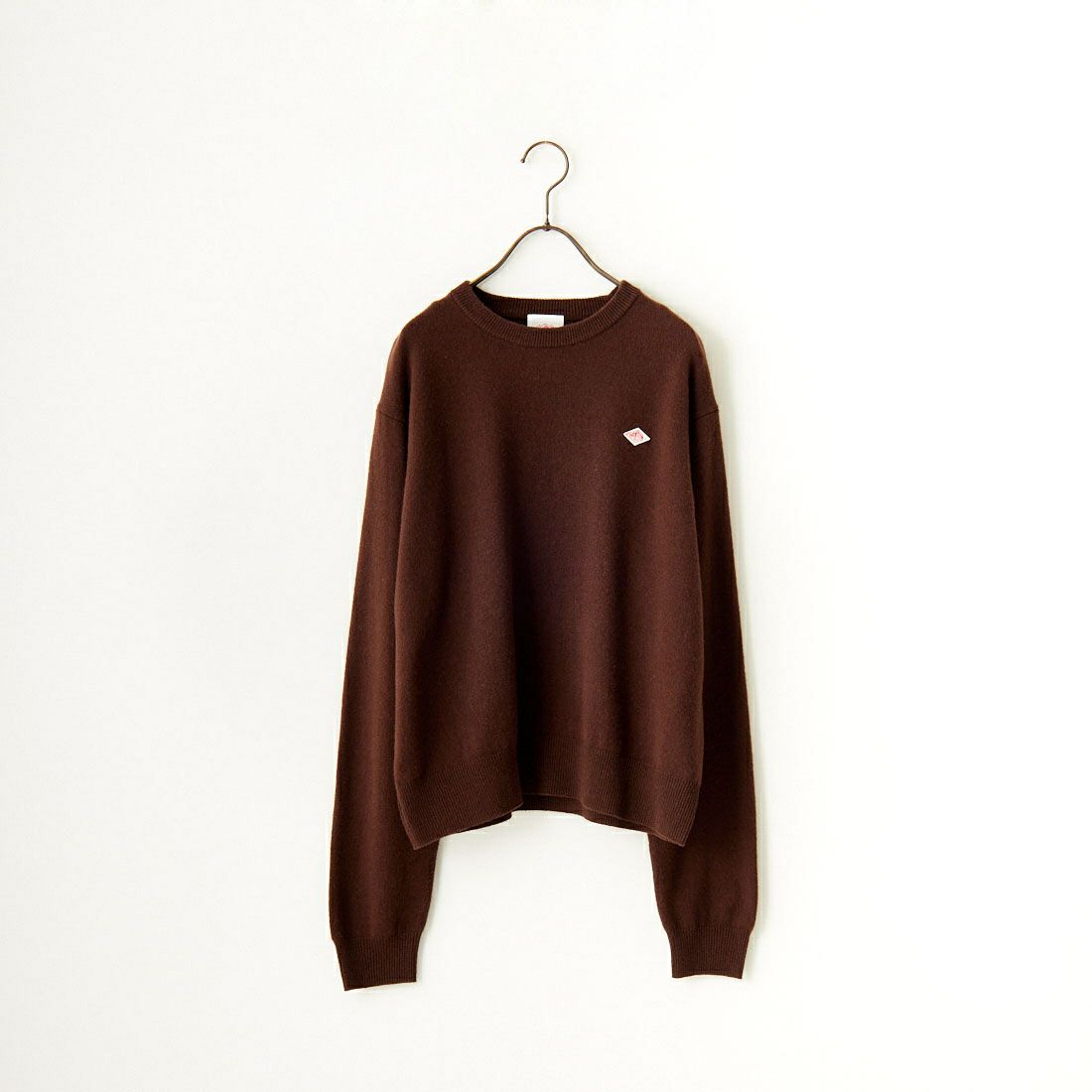 DANTON [ダントン] クルーネックプルオーバーニット [DT-D0027LMW] BROWN