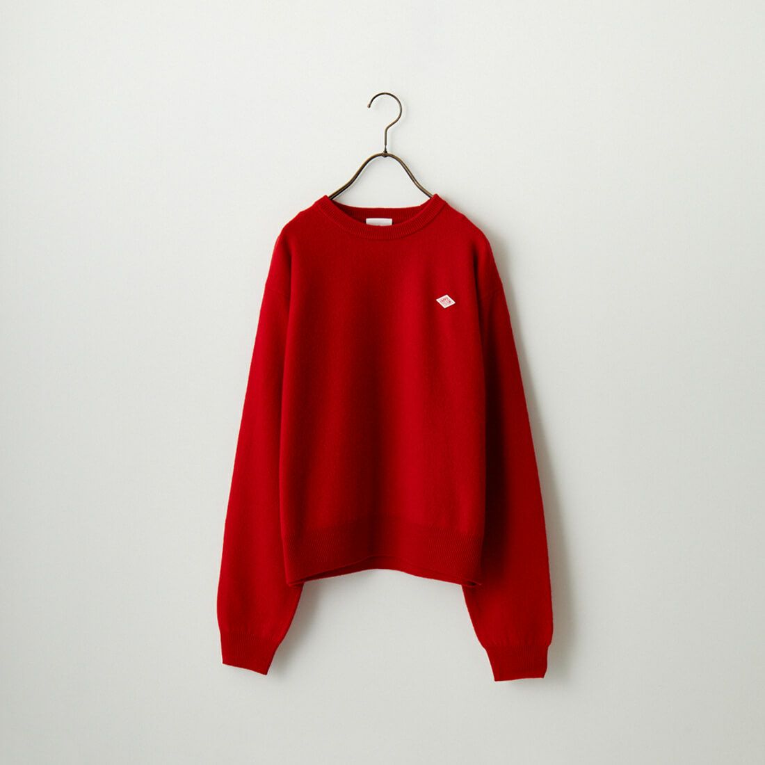 DANTON [ダントン] クルーネックプルオーバーニット [DT-D0027LMW] RED