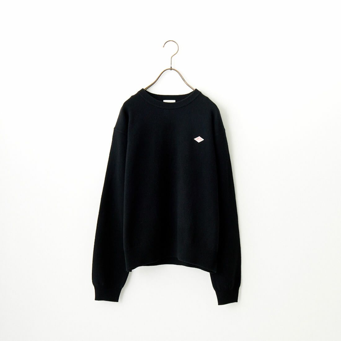 DANTON [ダントン] クルーネックプルオーバーニット [DT-D0027LMW] BLACK