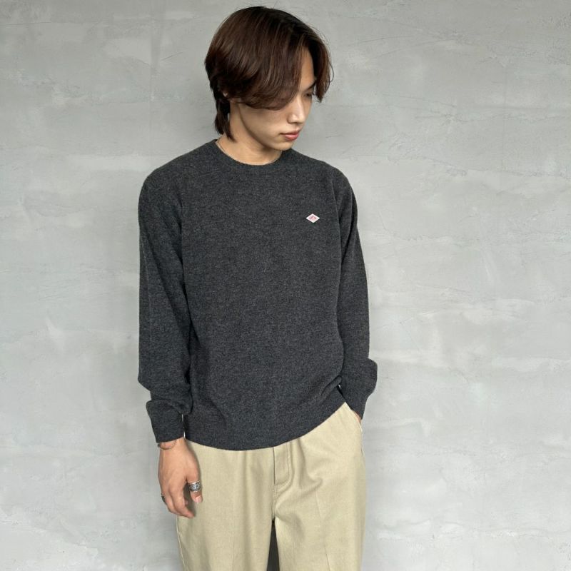 【予約商品】DANTON [ダントン] クルーネックプルオーバーニット [DT-D0028LMW]
