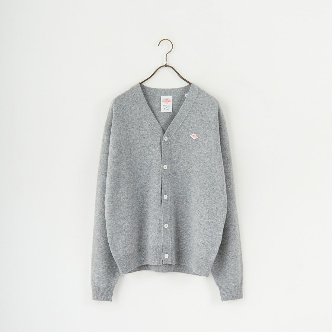 DANTON [ダントン] ラムウール Vネックカーディガン [DT-D0030LMW] LT.GREY