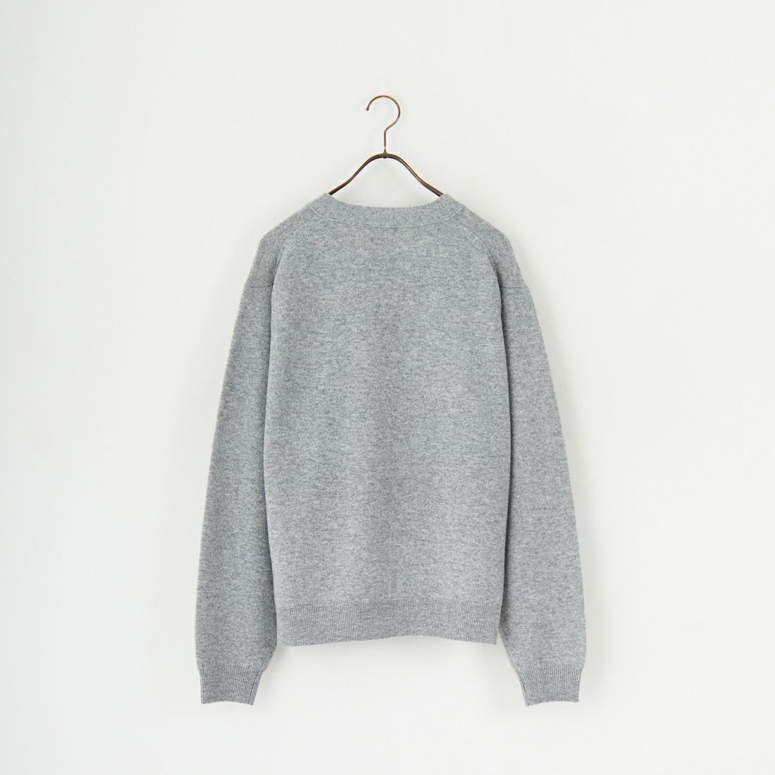 DANTON [ダントン] ラムウール Vネックカーディガン [DT-D0030LMW] LT.GREY