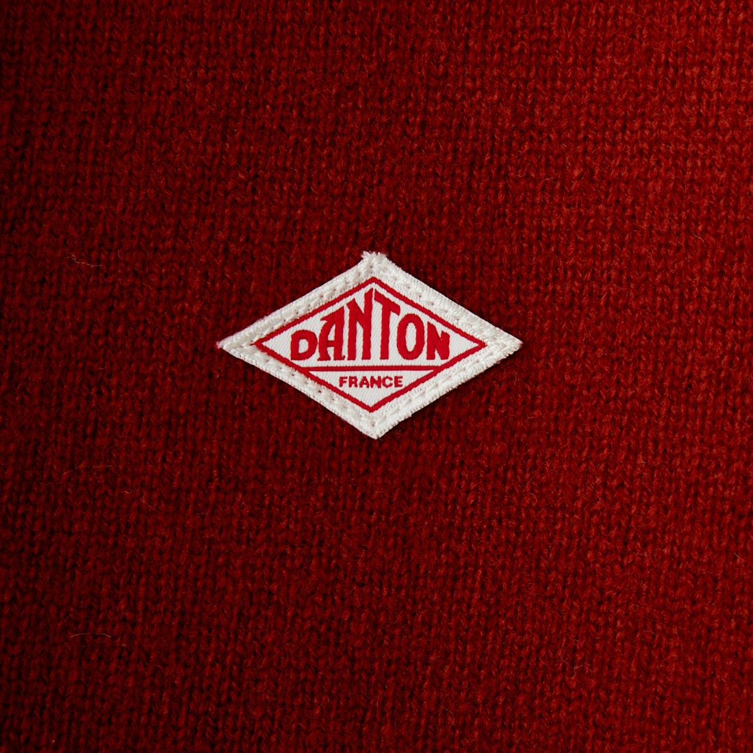 DANTON [ダントン] ラムウール Vネックカーディガン [DT-D0030LMW] RED