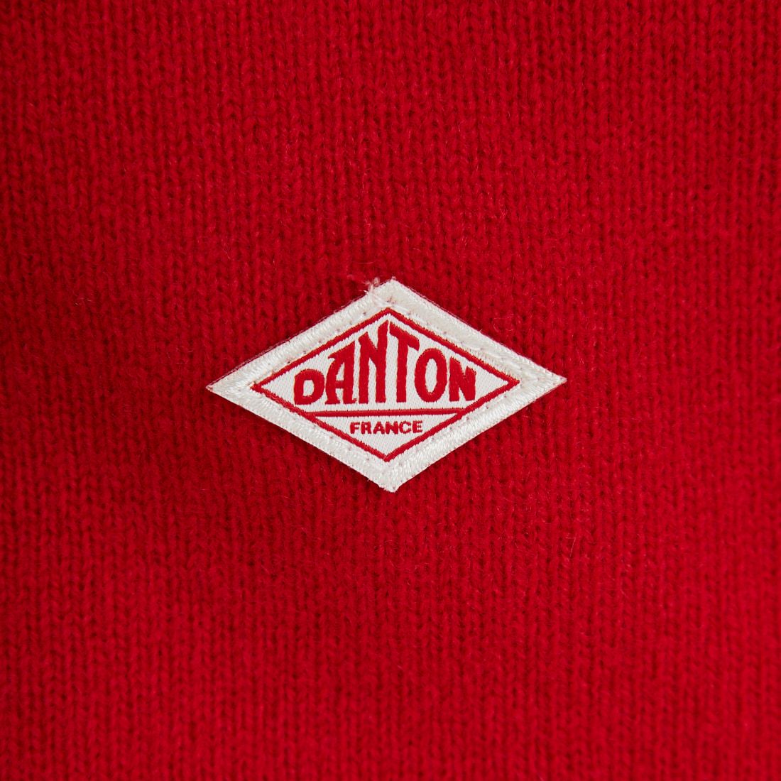 DANTON [ダントン] ラムウール Vネックカーディガン [DT-D0030LMW] RED