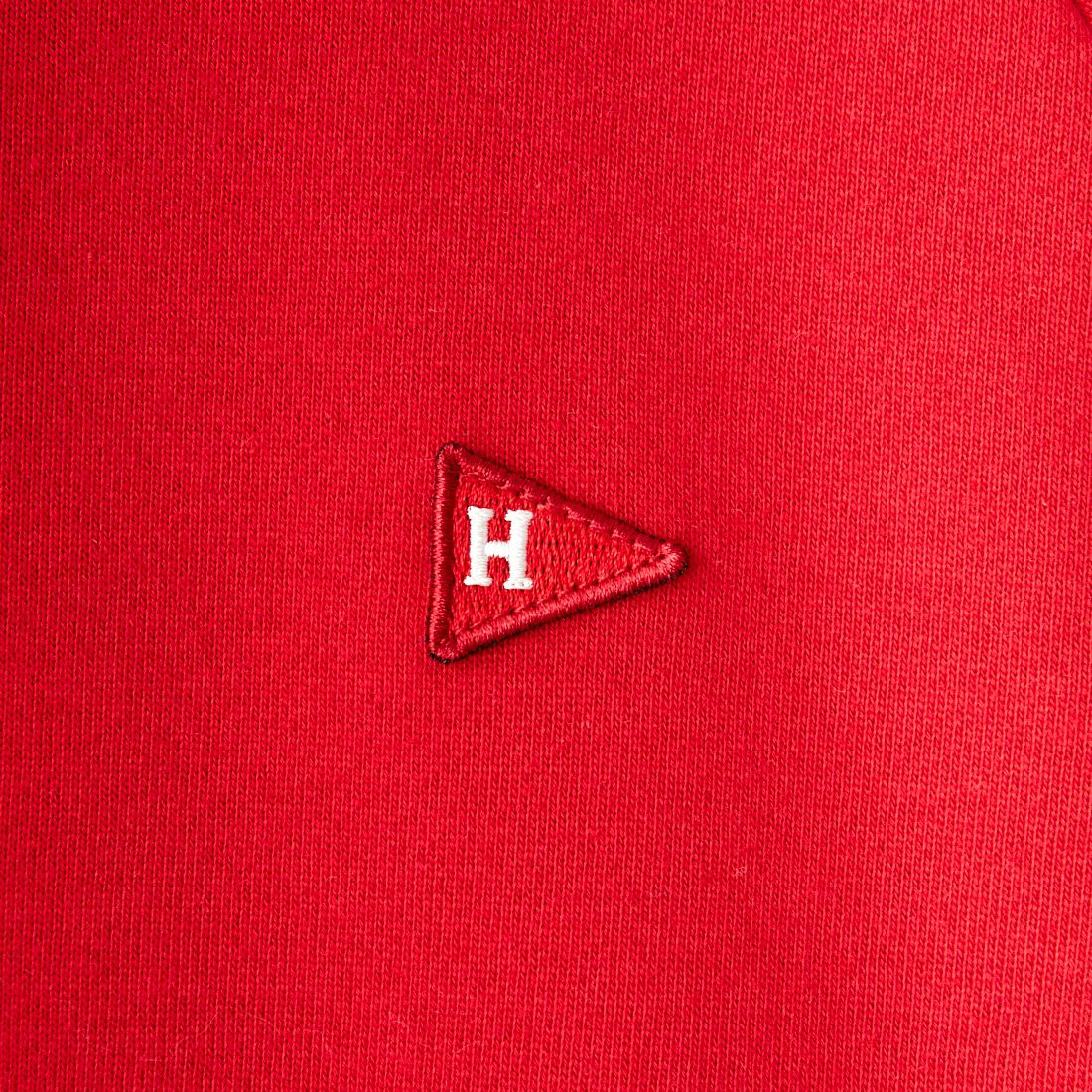 Health knit [ヘルスニット] 別注 ショート丈 クラシックラグランスリーブスウェット [H2202W002IN-JF] RED
