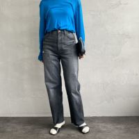 YANUK [ヤヌーク] 別注 LEA for JEANS FACTORY ボーイズストレートブラックデニム [57133504-JF]