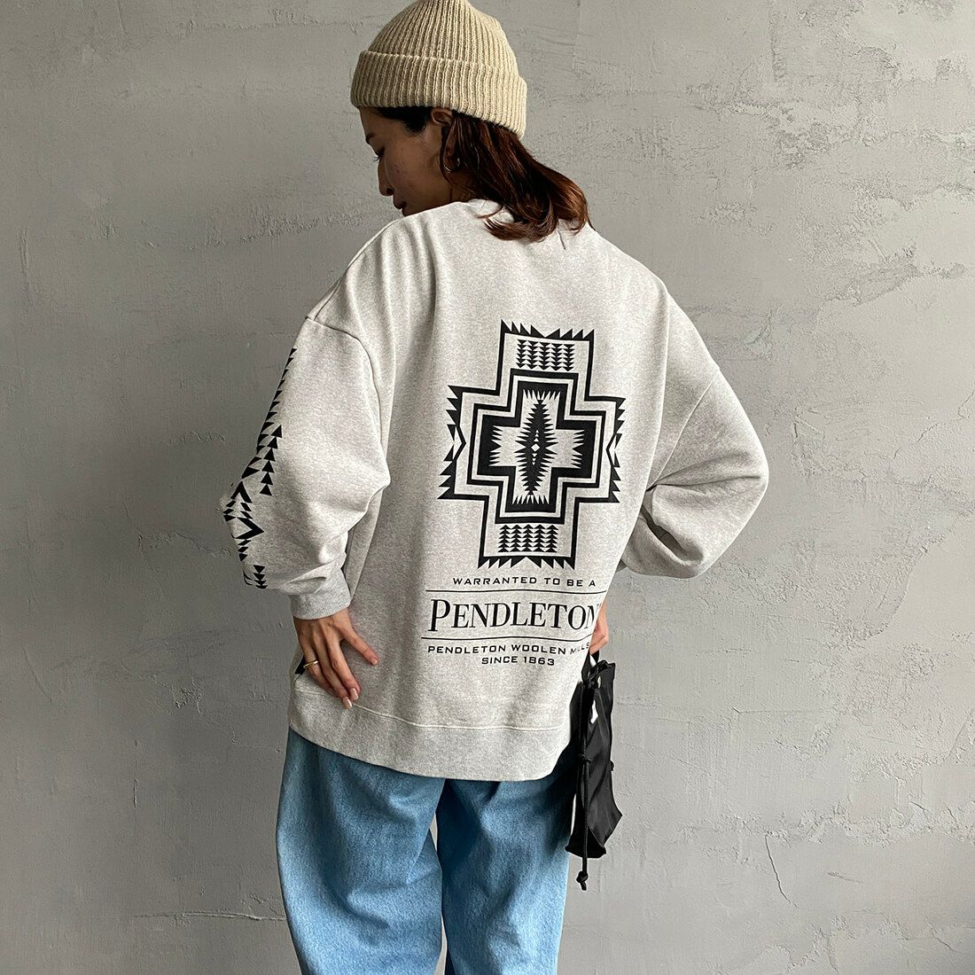 PENDLETON [ペンドルトン] 別注 バックプリントクルーネックスウェット