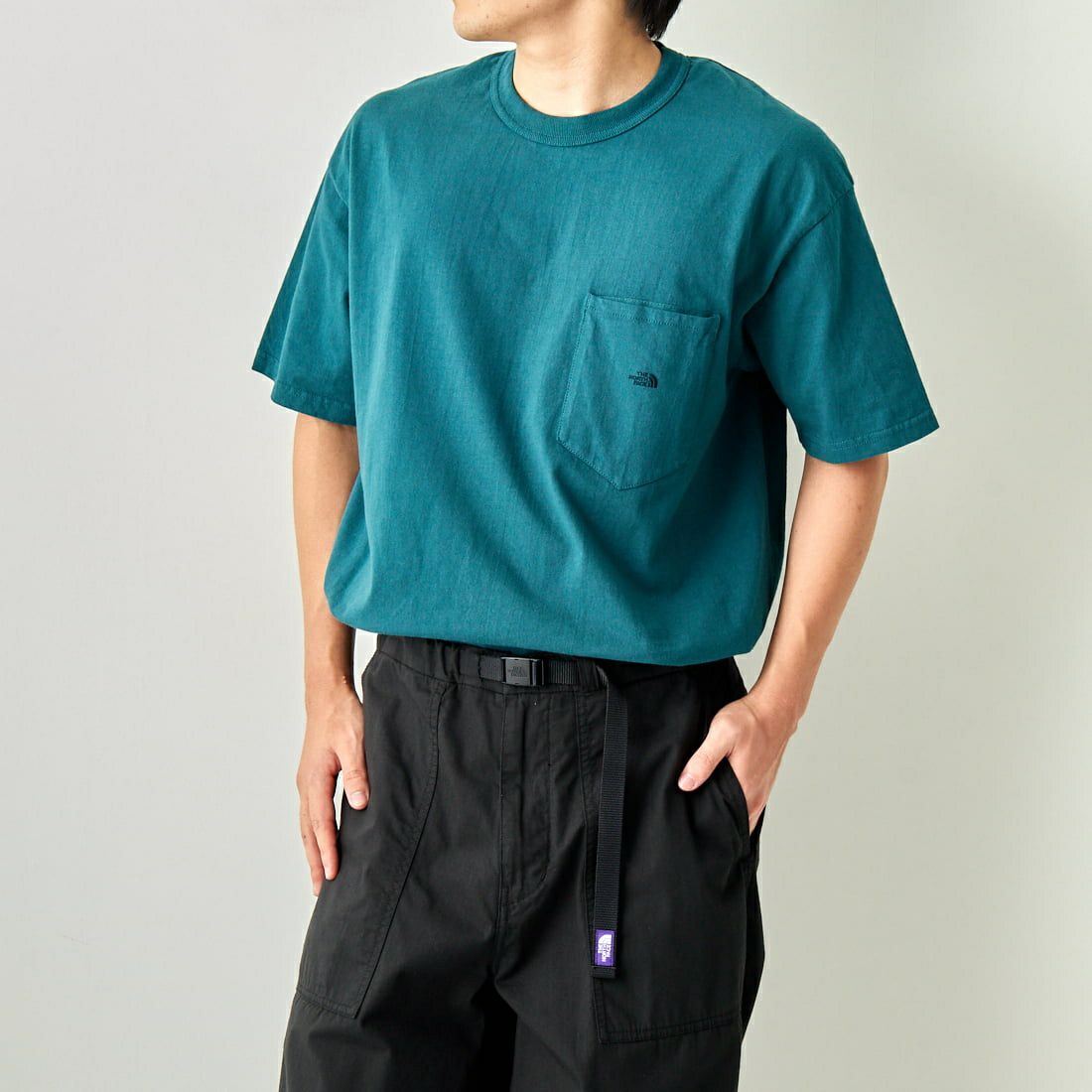 ノースフェイス パープルレーベル Field L/S Shirt XL 青-
