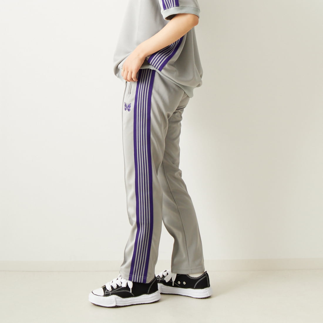 XL ストレート オリーブ ホワイト needles トラックパンツ XL ストレート オリーブ ホワイト needles トラックパンツ