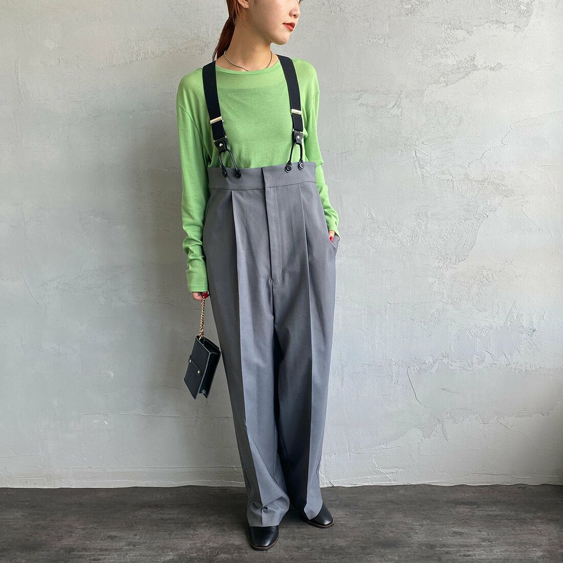 02 ｸﾞﾚｰ&&モデル身長：156cm　着用サイズ：F&&