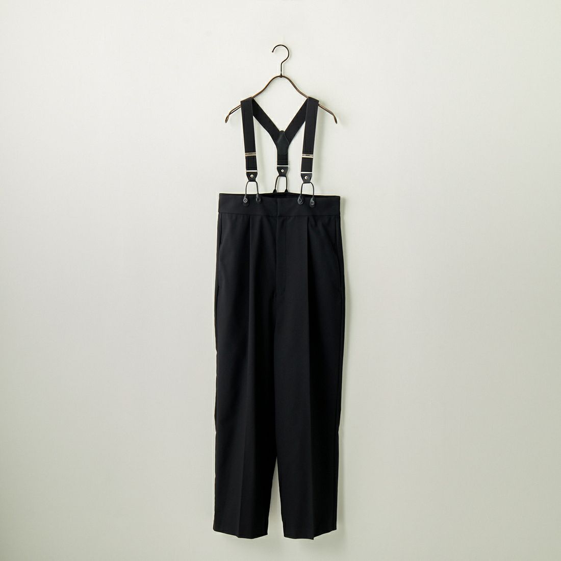 Jeans Factory Clothes [ジーンズファクトリークローズ] ハイウエストサスペンダーパンツ [219052] 04 ﾌﾞﾗｯｸ