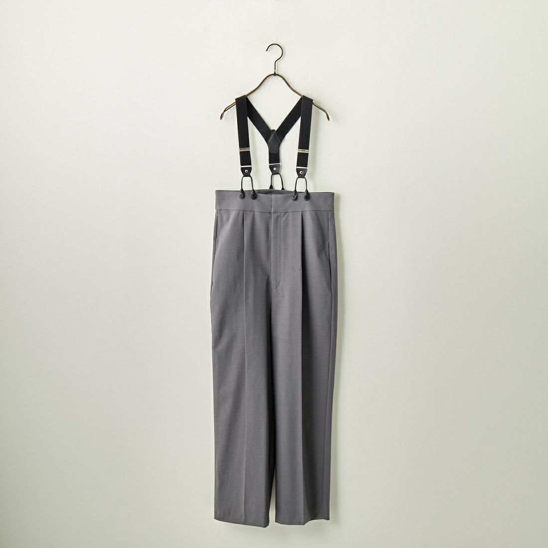 Jeans Factory Clothes [ジーンズファクトリークローズ] ハイウエストサスペンダーパンツ [219052] 02 ｸﾞﾚｰ