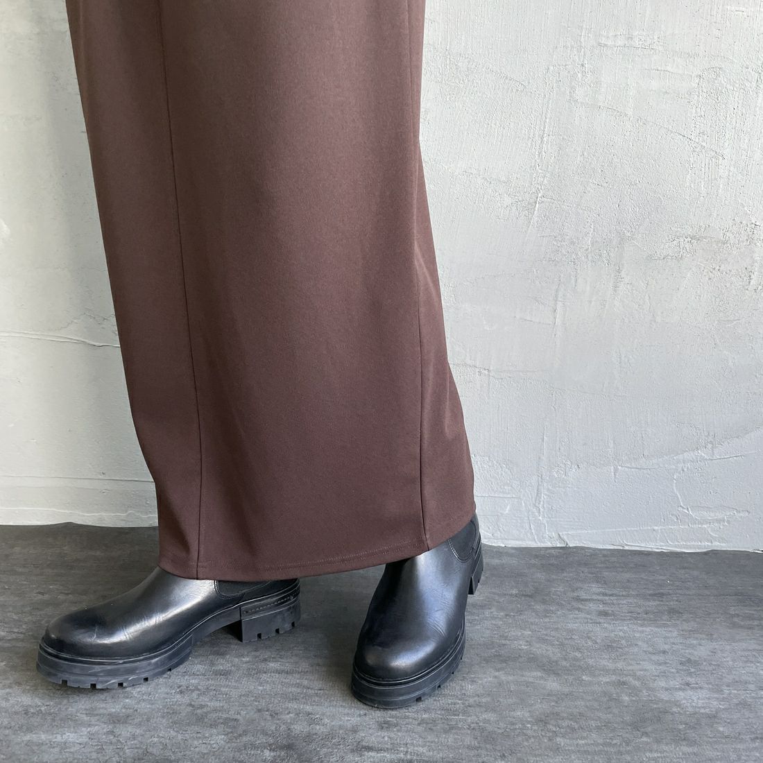Jeans Factory Clothes [ジーンズファクトリークローズ] Vネックワンピース [219074] 37 ﾌﾞﾗｳﾝ&&モデル身長：156cm 着用サイズ：F&&