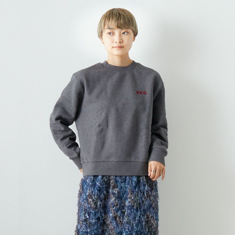 A.P.C. [アー・ペー・セー] フロッキーロゴプリント スウェット [SWEAT-EVY]