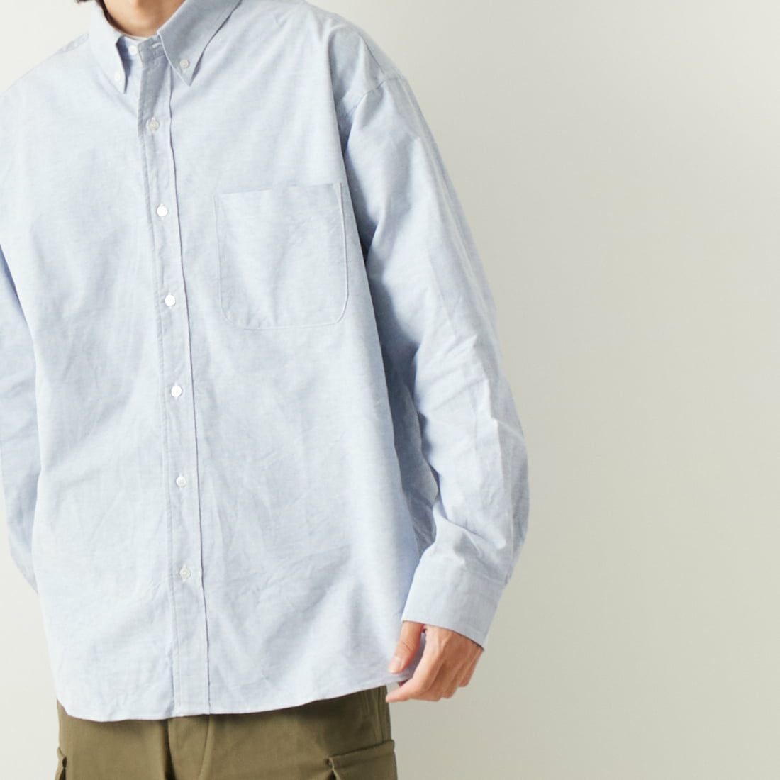 VALTA [ヴァルタ] 別注 ビックシャツ [VA23SS3029-JF] 220 BLUE &&モデル身長：180cm 着用サイズ：L&&