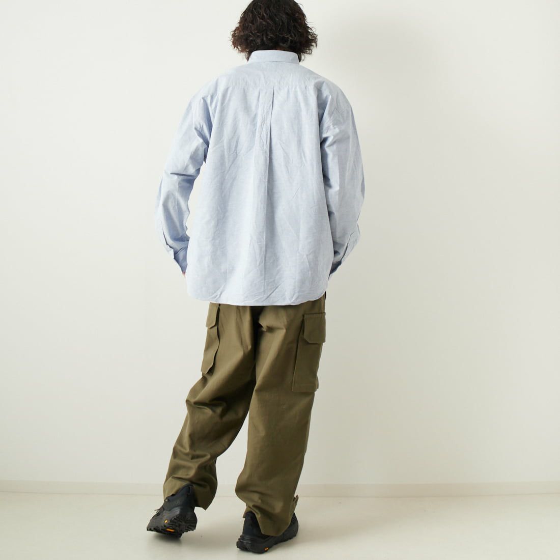 VALTA [ヴァルタ] 別注 ビックシャツ [VA23SS3029-JF] 220 BLUE &&モデル身長：180cm 着用サイズ：L&&