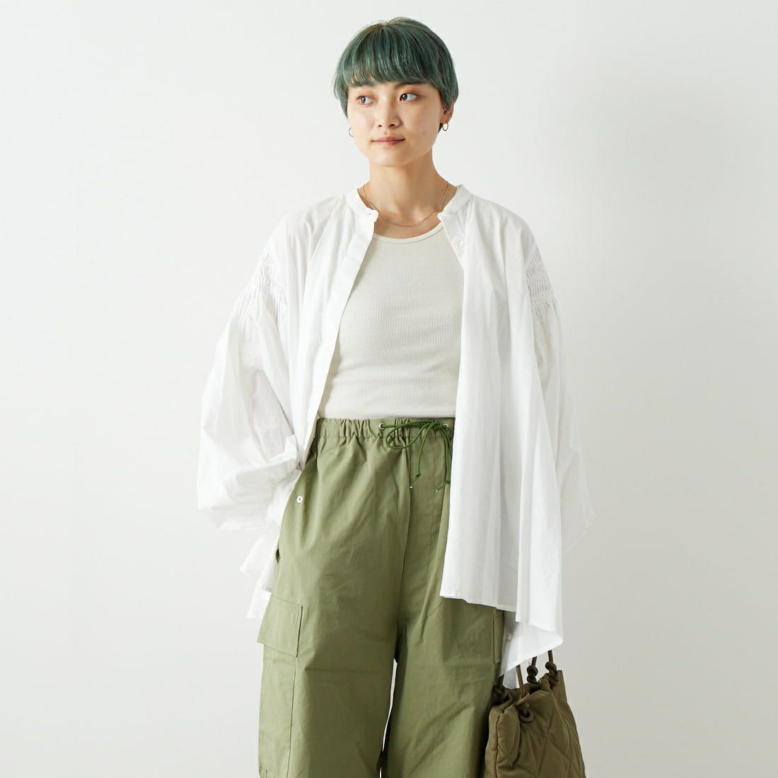 02 OFF&&モデル身長：160cm 着用サイズ：F&&