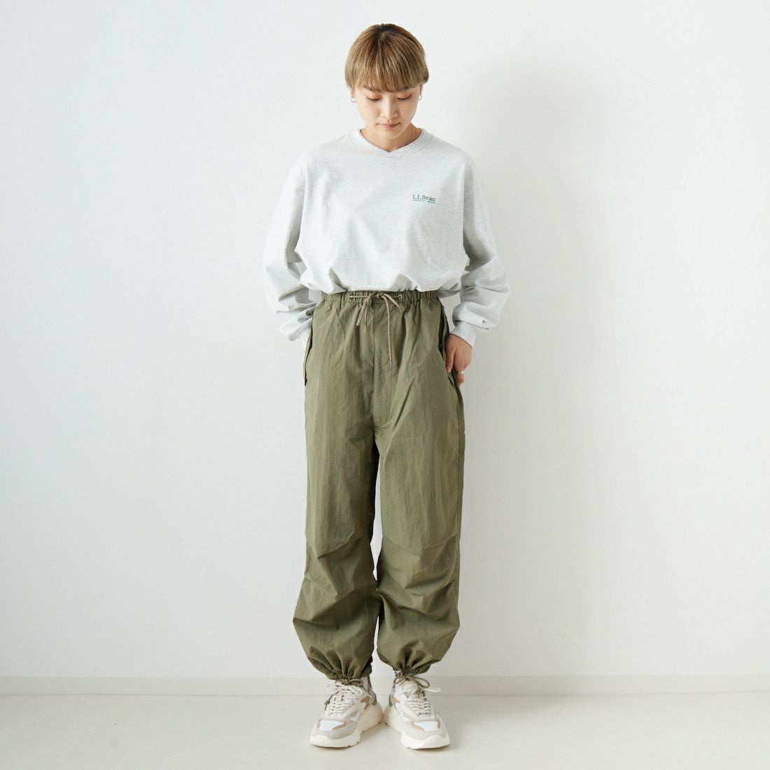 ALLUMER [アリュメール] ミリタリーパラシュートパンツ [8154661] 950 IVORY
